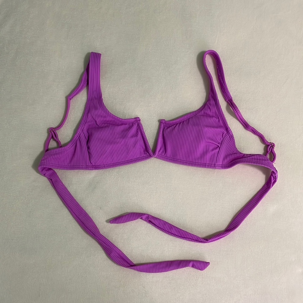 California Waves Bikini Top Purple Size XS